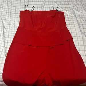 City Chic Red Jumpsuit